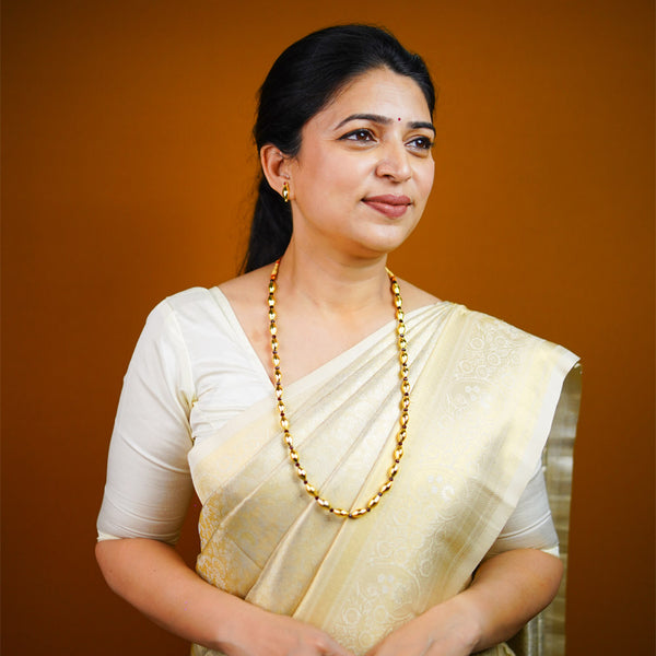 Elegant One Line Bor Maal Necklace