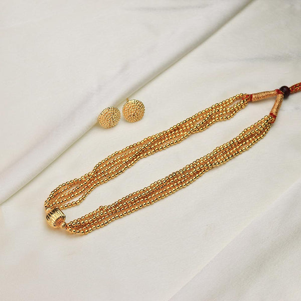 Kolhapuri Gold Bead Multi-Strand Mala