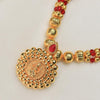 Kolhapuri Red Bead Layered Necklace