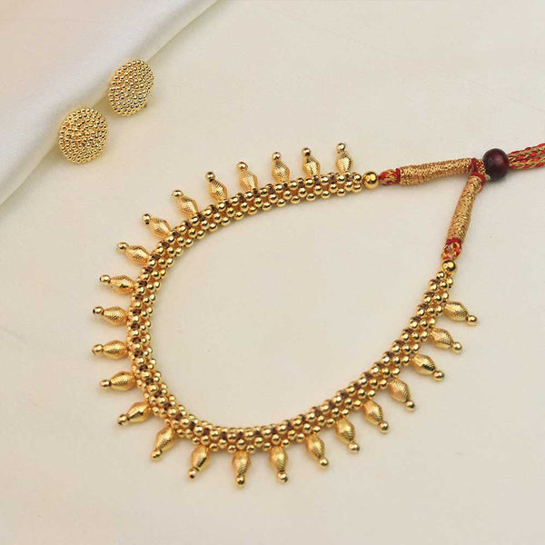 Kolhapuri Tricolor Bead Necklace