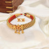Kolhapuri Floral Drop Dangling Choker Set