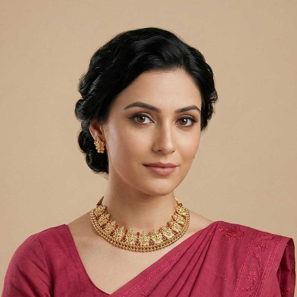Lakshmi Motif Bridal Choker