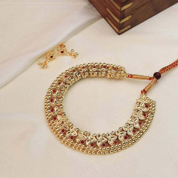 Floral Heritage Gold Choker