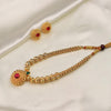 Contemporary Ruby Pendant Mangalsutra