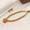 Red Floral Temple Mangalsutra