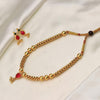 Minimal Gold Bead Pendant Necklace