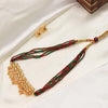 Dual Tone Beaded Ethnic Necklace