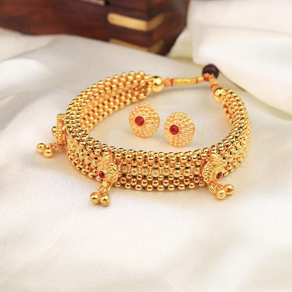 Classic Gold Bead Choker