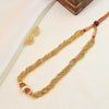 Gold Designer Bead Necklace