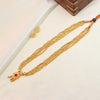 Multi-Strand Gold Bead Necklace