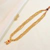 Multi-Strand Gold Bead Necklace