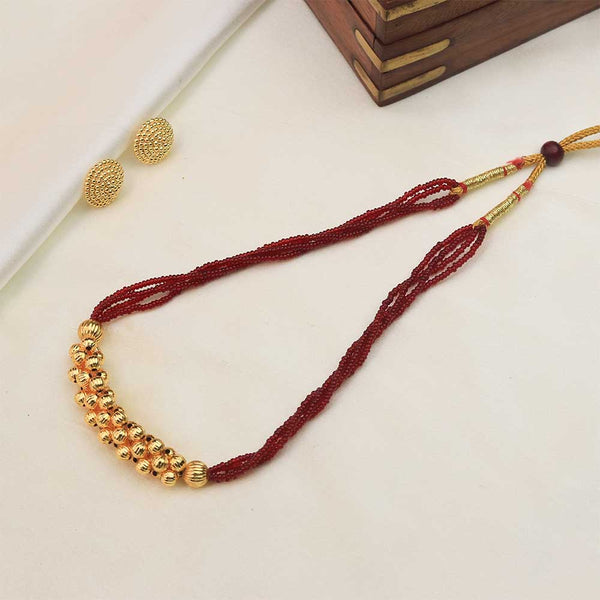Ruby Bead Classic Necklace