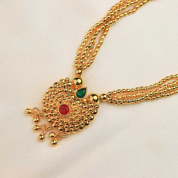 Layered Gold Bead Mangalsutra