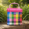 Multicolor Lid‑Top Basket – Handwoven All‑Purpose Storage