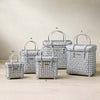 Fancy Lid‑Top Basket – Elegant Multicolor Weave with Lid