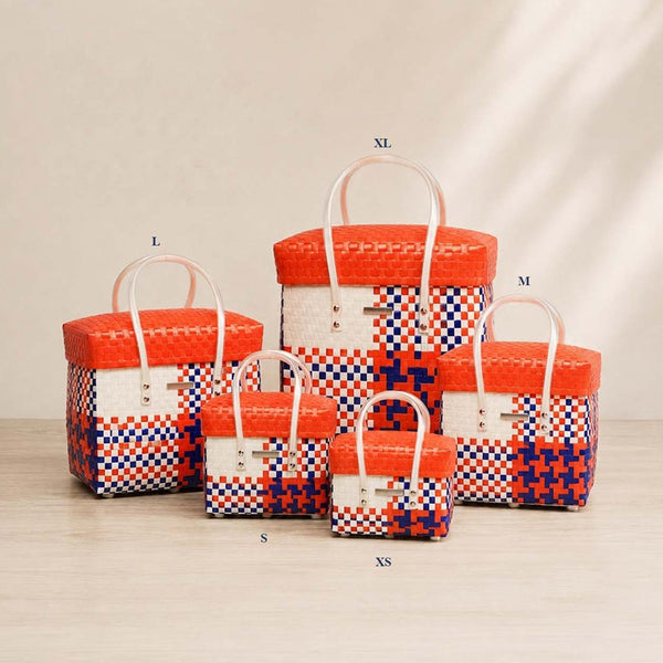 Trendy Lid‑Top Basket – Fashionable Storage Handwoven Design
