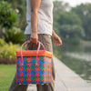 Multicolor Basket With Grey Lid