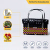 Colourful Lid‑Top Short Basket – Compact Handwoven Storage