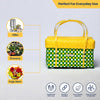Shopping Half Basket with Lid – Vibrant Reusable Carrier