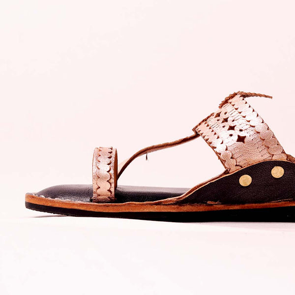 Chote Miya Kolhapuri handmade kids leather sandal