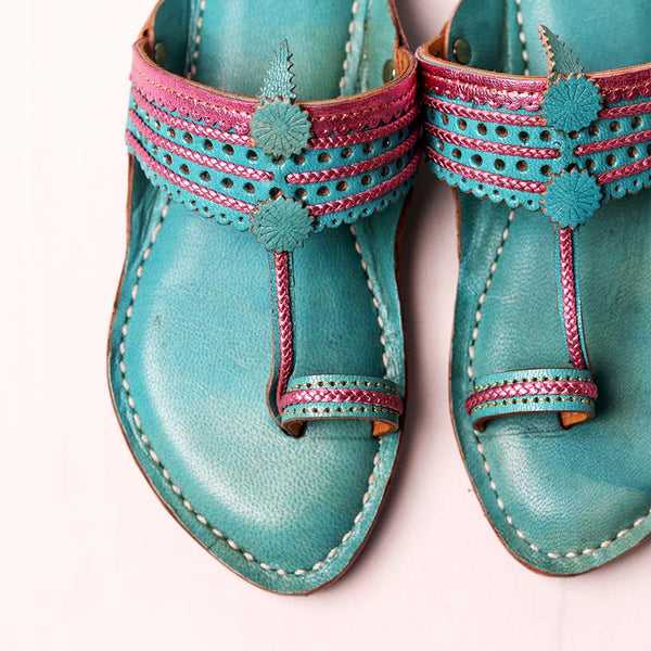 Happy Heels Kolhapuri kids handmade leather footwear