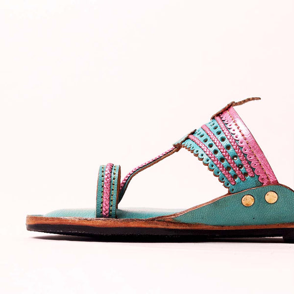 Happy Heels Kolhapuri kids handmade leather footwear