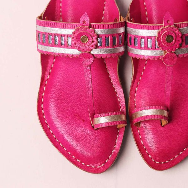 Chhoti Shaan Kolhapuri handmade leather kids sandal