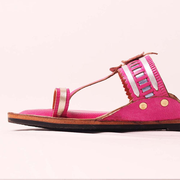 Chhoti Shaan Kolhapuri handmade leather kids sandal