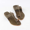 Kids Grey Classic Kolhapuri Chappal