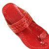 Kids Red Designer Kolhapuri Chappal