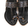 Kids Black Designer Kolhapuri Chappal
