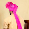 Pink Unstitched Stripes- Pink Striped Pheta Fabric