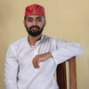 Printed Bandhani Red Topi – Traditional Tie-Dye Cap