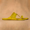 Lemon Yellow Pop – Bold and Bright Kolhapuri for Men