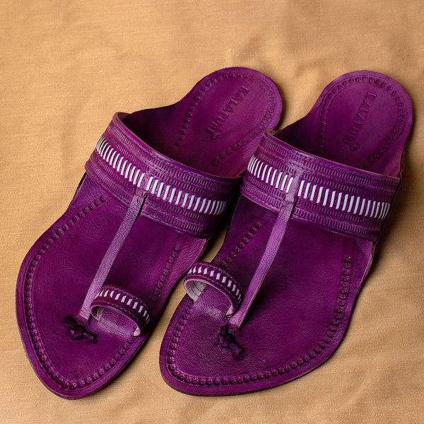 Rich Beet Heritage – Deep-Toned Traditional Men’s Kolhapuri