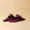 Bold Beetroot – Men’s Spectrum Classic Leather Chappal