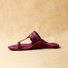 Bold Beetroot – Men’s Spectrum Classic Leather Chappal