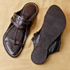Spectrum Luxe Black – Men’s Premium Kolhapuri Chappal