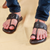 Spectrum Luxe Black – Men’s Premium Kolhapuri Chappal