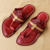 Bordeaux Elegance – Men’s Luxe Spectrum Classic Chappal
