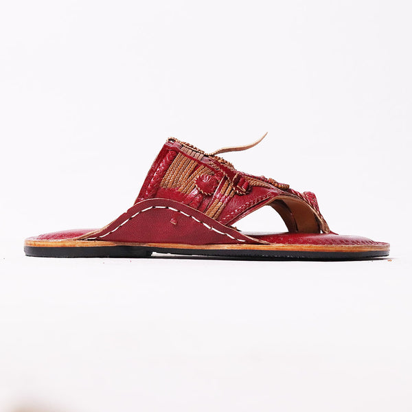 Premium Shahu design men’s Kolhapuri leather chappal handmade