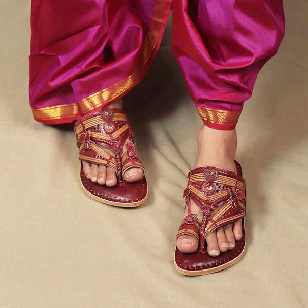 Premium Shahu design men’s Kolhapuri leather chappal handmade