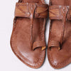 Traditional Kurundwadi Kolhapuri chappal for men handmade leather