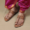 Traditional Kurundwadi Kolhapuri chappal for men handmade leather