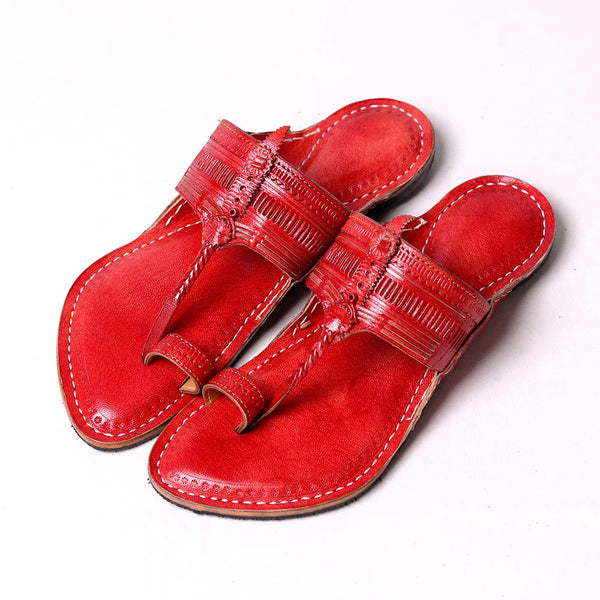 Puda Kapshi Kolhapuri handmade leather footwear for men