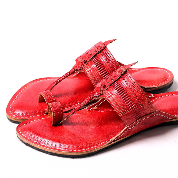 Puda Kapshi Kolhapuri handmade leather footwear for men