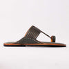 Embossed Veni Kolhapuri men’s handcrafted leather sandal