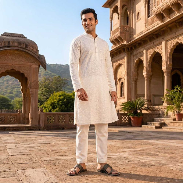 Bold Red Heritage – Timeless Men’s Kolhapuri Chappals