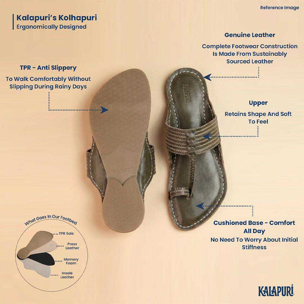 Bold Red Heritage – Timeless Men’s Kolhapuri Chappals