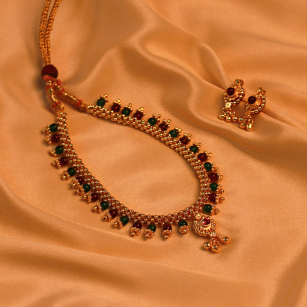 Multi Coloured Thushi Necklace